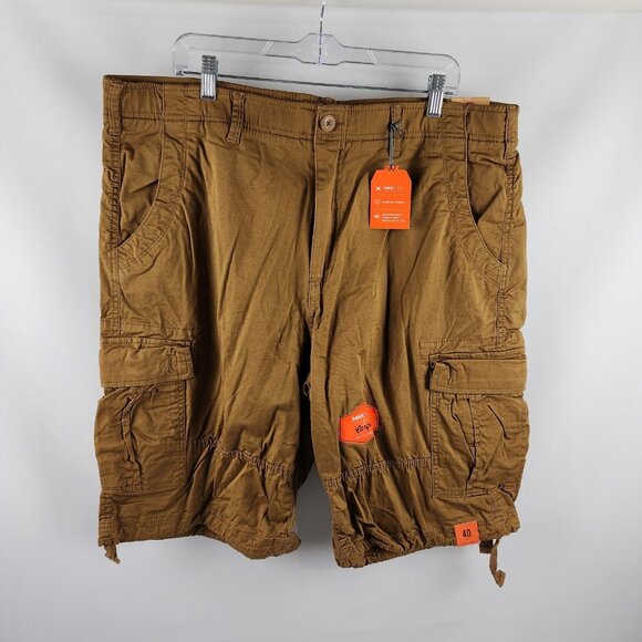 Urban Pipeline Shorts Mens 40x11 Brown Max Flex Cargo Shorts NWT - Picture 1 of 10